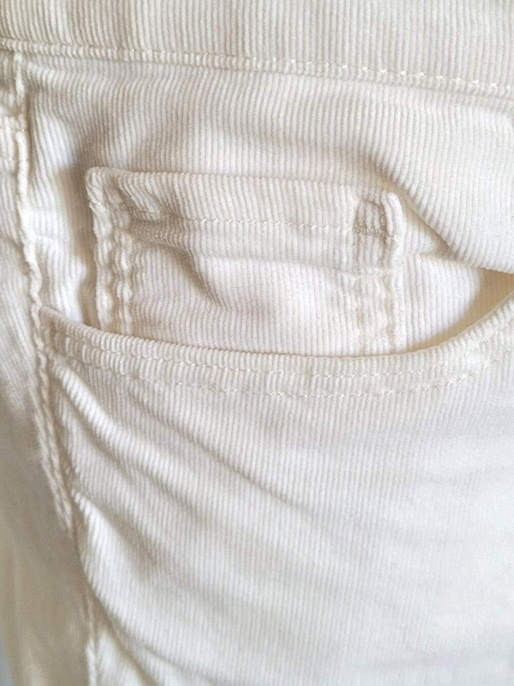 LOFT Winter White Corduroy Modern Skinny Pants - Picture 4 of 6